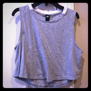 Adidas short cotton crop top